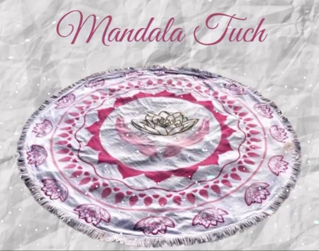 Mandala Towel for Yoga & Leisure - Mandala Beach Towel - Mandala Bed Cover - Mandala Wall Picture - 180cm