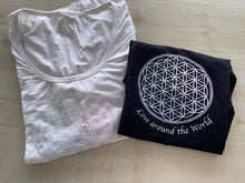 Load image into Gallery viewer, T-Shirt Bamboo  - Love around the World Collection- Flower of Life