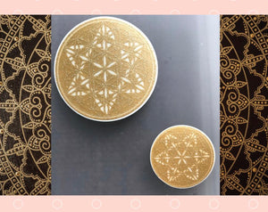 Aufkleber „Center of Love“, 3 &amp; 5 cm – Kraftpunkte – Feng-Shui-Produkt – Hergestellt in der Schweiz